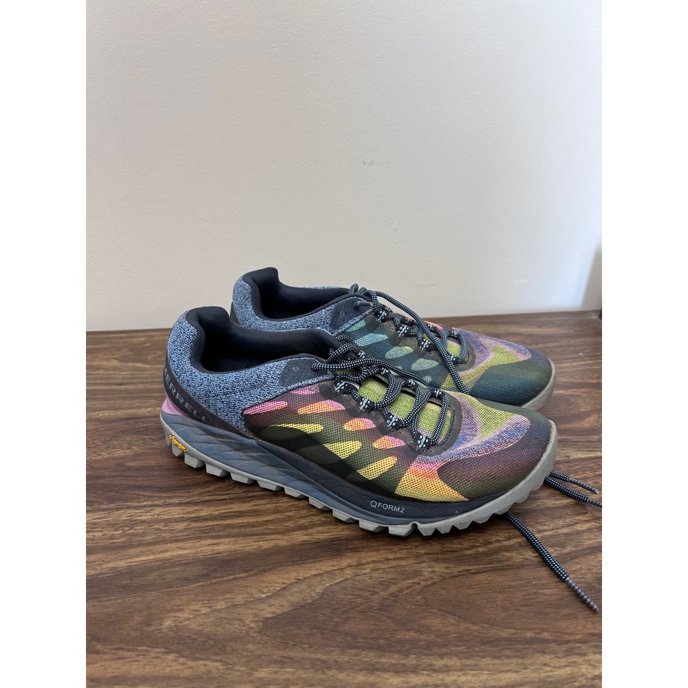 Merrell Antora 2 Rainbow Trail Running Shoes Womens 7.5 Multi Color J135430